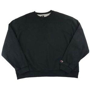 Champion Essential Black Crewneck